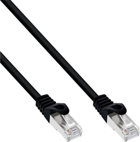 InLine Patchkabel, Cat5e, SF/UTP, RJ-45/RJ-45, 3m, schwarz