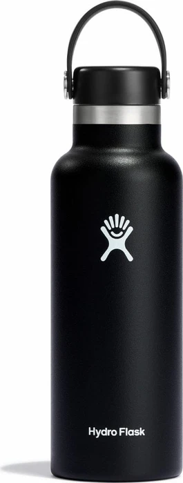 Hydro Flask Standard Mouth Flex Cap Isolierflasche 532ml schwarz