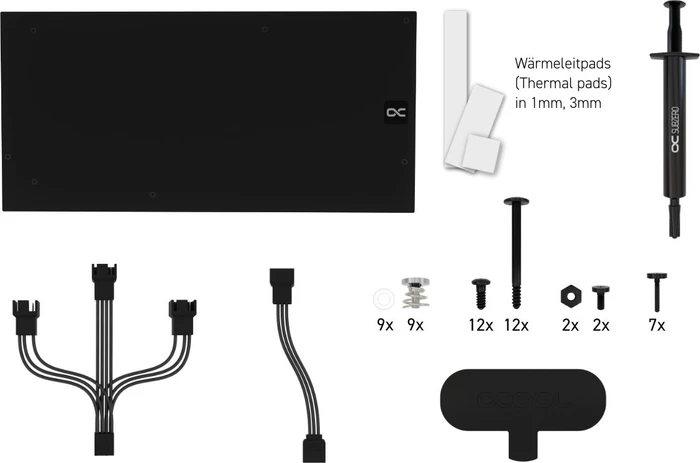 Alphacool Eiswolf 2 AiO 360mm RTX 4080 Suprim mit Backplate