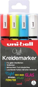 Uni-Ball Chalk PWE-5M Kreidemarker sortiert, 4er-Set
