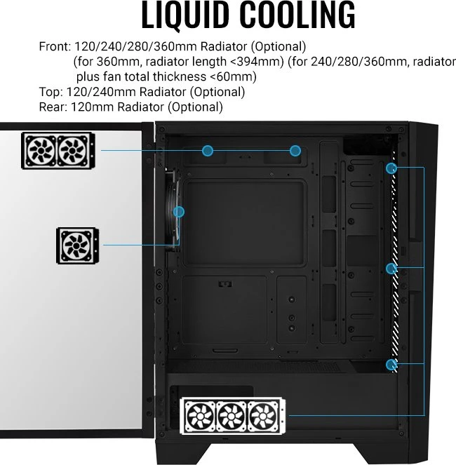 AeroCool Mirage, Glasfenster