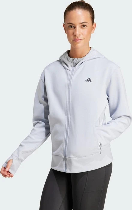 adidas Designed 4 Training Hoodie halo silver (Damen)
