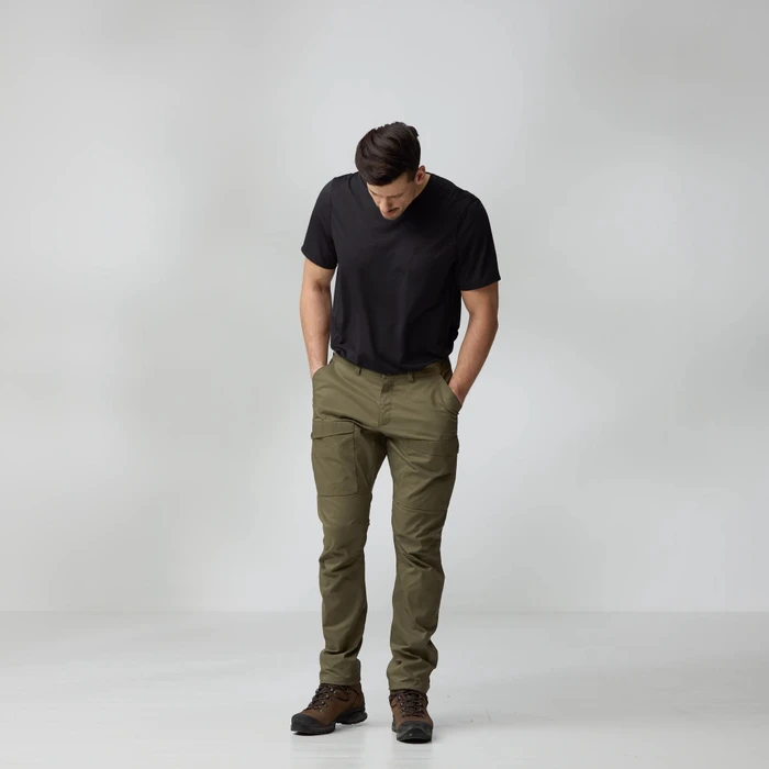 Fjällräven Abisko Hybrid Trail Hose lang laurel green (Herren)