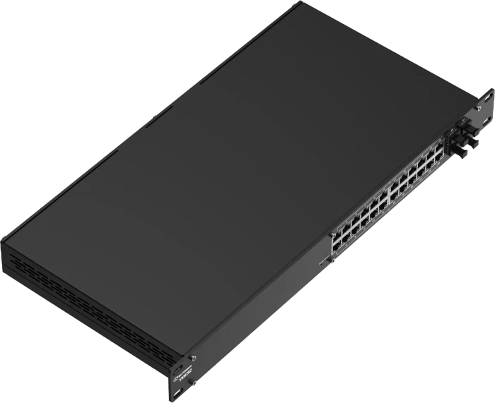Teltonika SWM Rackmount Gigabit Managed Switch, 24x RJ-45, 4x SFP, 300W PoE+