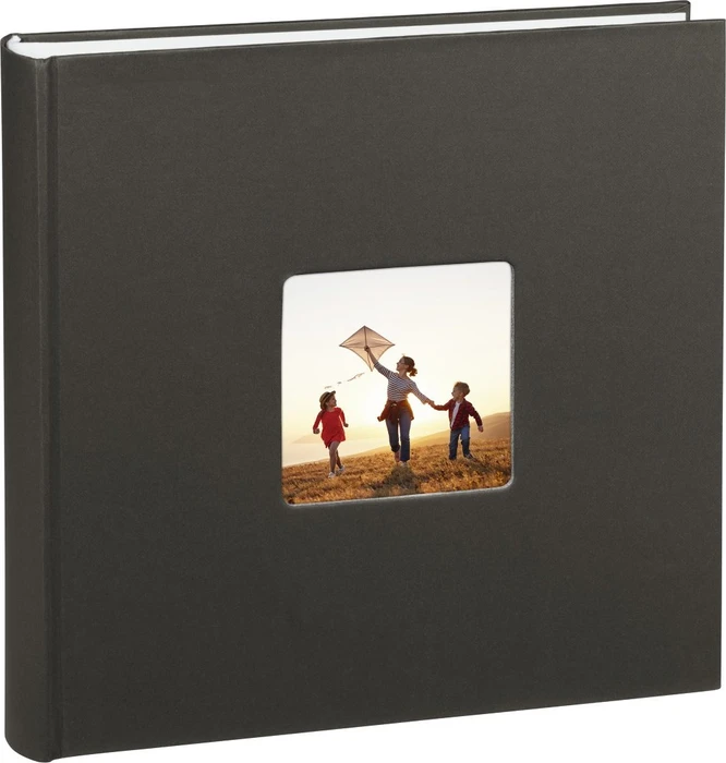 Hama Jumbo Fotoalbum, 30x30, 100 weiße Seiten, Fine Art schwarz