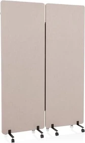 HJH Office Flexmiut Akustik-Stellwand, 2er-Pack, beige, 60x170cm