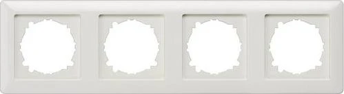 Siemens DELTA line Rahmen 4-Fach, 293x80mm, aluminiummetallic