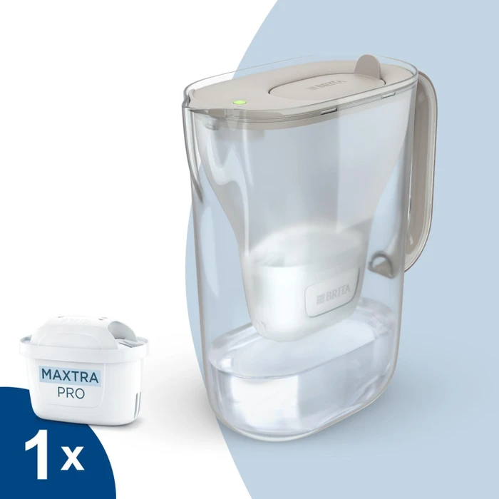 Brita Style Essential Tischwasserfilter inkl. Kartusche Pro sand