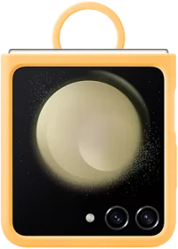 Samsung Silicone Case with Ring für Galaxy Z Flip 5 Apricot