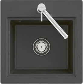 Villeroy & Boch Subway Style 50 S flat flächenbündig Becken mittig mit Ablauffernbedienung ivory