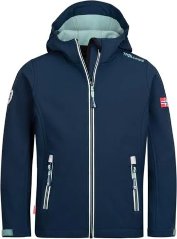 Trollkids Trollfjord Funktionsjacke navy/aqua (Junior)