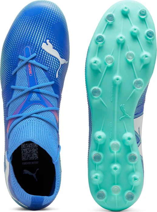 Puma Future 7 Match MG bluemazing/puma white/electric peppermint (Herren)