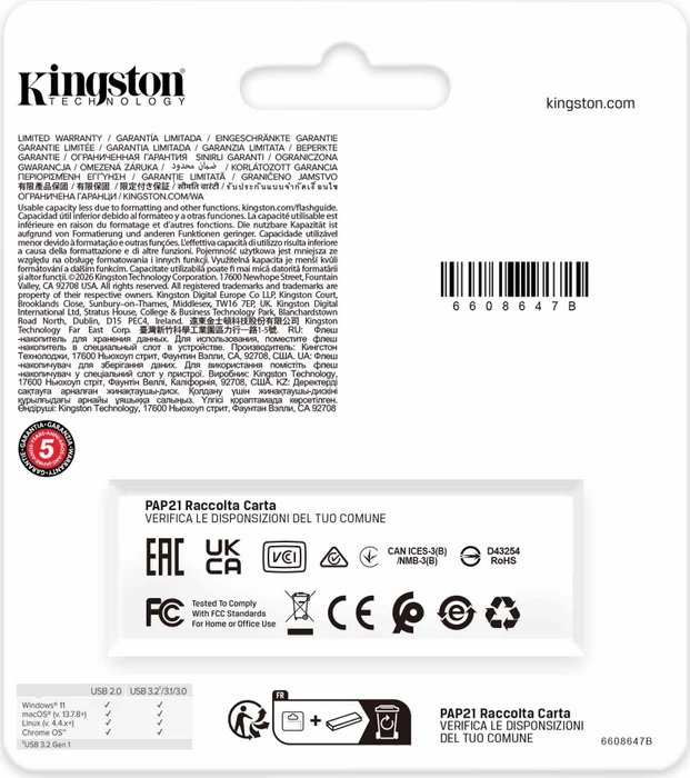 Kingston DataTraveler Exodia Gen 2 256GB, USB-A, USB 3.2 Gen 1×1