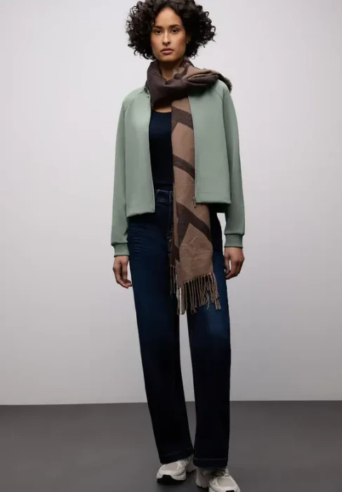 Street One Silk-Look Jacke dark mint green (Damen)