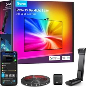 Govee Hintergrundbeleuchtung TV 3 Lite mit Fish-Eye Korrektur Funktion für 55-65 Zoll