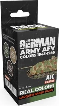 AK-Interactive 2nd Gen Real Colors German Army AFV Colors 1943-1945 Farbset, 3-tlg.