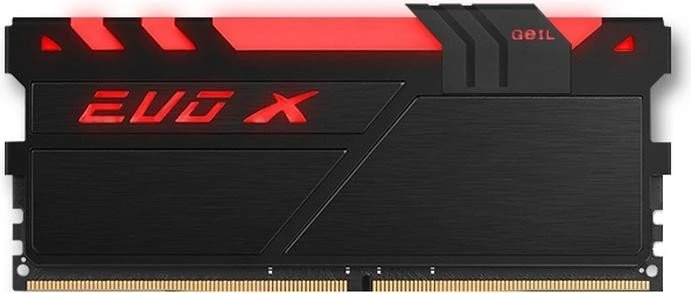GeIL EVO X schwarz/schwarz UDIMM 16GB, DDR4-2400, CL16-16-16-36