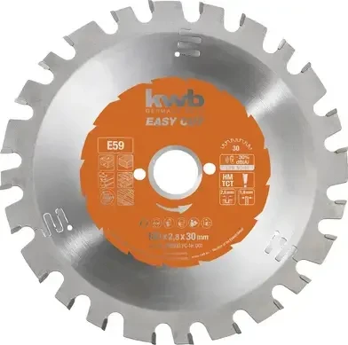 kwb E59 Easy-Cut HM Kreissägeblatt 30Z, 180x1.8x30mm, 1 Stück