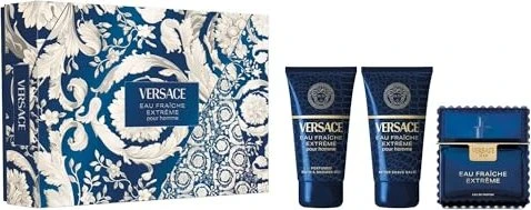 Versace Man Eau Fraîche Extreme EdP 50ml + Duschgel 50ml + Aftershave 50ml Duftset