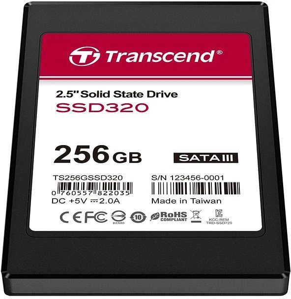 Transcend SSD320 256GB, 2.5" / SATA 6Gb/s