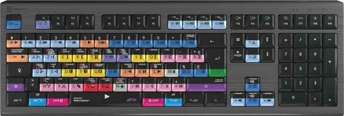 LogicKeyboard Astra 2 Pro Avid Media Composer Mac, USB, FR