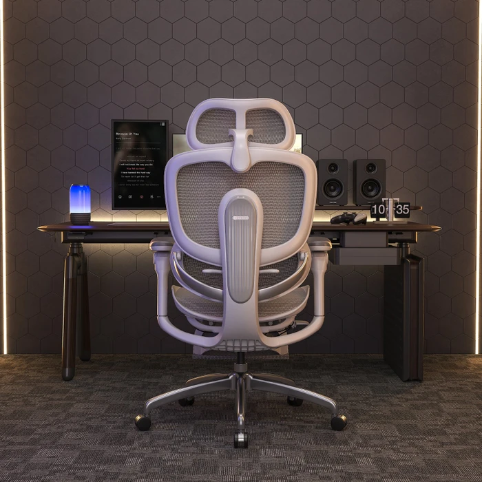 Sihoo Doro C300 Pro V2 adaptiver ergonomischer Bürostuhl, mit Fußstütze, weiß