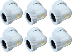 Raijintek Pelias D140906 L-Verbinder 90° 14mm, weiß, 6er-Pack