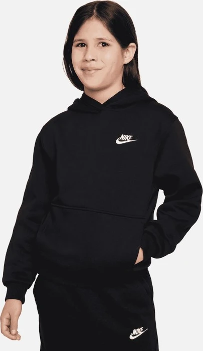 Nike Sportswear Club Fleece Hoodie schwarz/weiß (Junior)