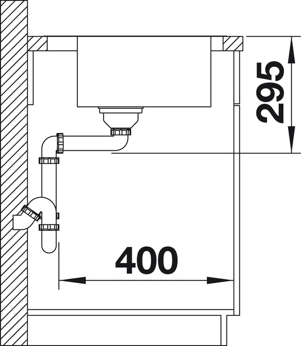 Blanco Divon II 5 S-IF Einbau Becken rechts mit Ablauffernbedienung edelstahl