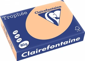 Clairefontaine Trophée Universalpapier matt aprikose, A4, 80g/m², 500 Blatt