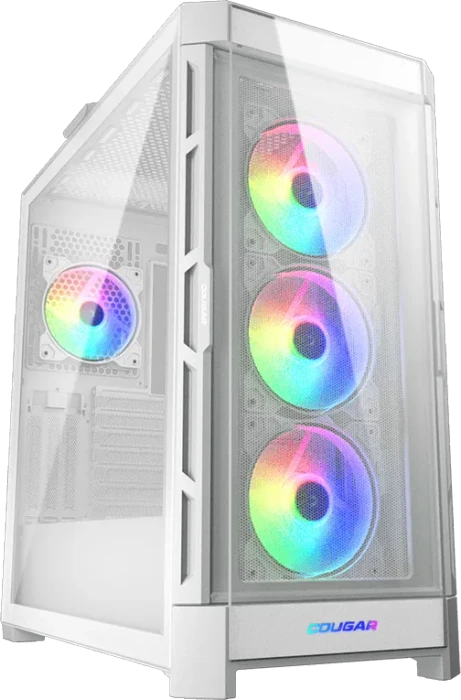 Cougar Duoface Pro RGB White, weiß, Glasfenster