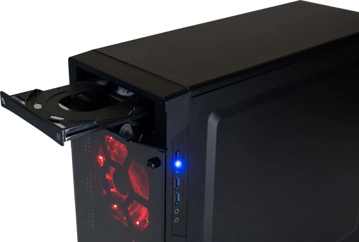 Hyrican Striker 6443, Red, Core i7-9700F, 16GB RAM, 480GB SSD, 1TB HDD, GeForce GTX 1660 Ti