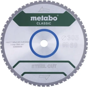 Metabo Steel Cut classic HW/CT Kreissägeblatt 60Z, 305x2.2x25.4mm, 1 Stück