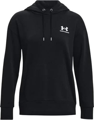 Under Armour Essential Fleece Hoodie schwarz/weiß (Damen)
