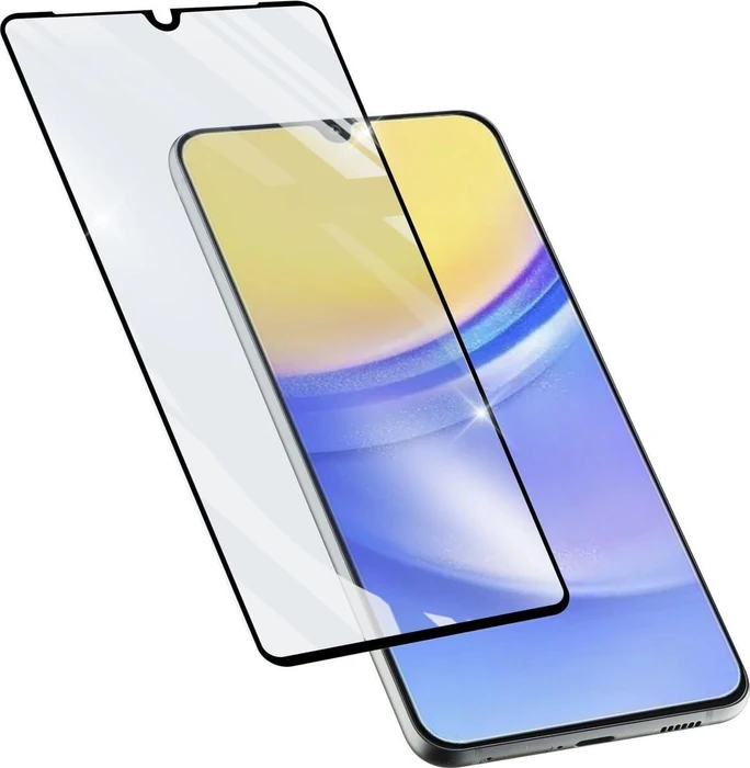 Cellularline Impact Glass Capsule für Samsung Galaxy A16 schwarz
