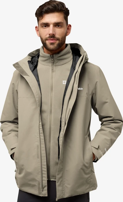 Jack Wolfskin Altenberg 3in1 Funktionsjacke linen (Herren)