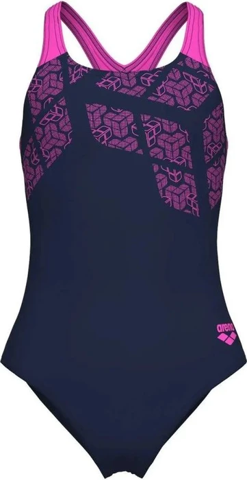 Arena Kikko Badeanzug navy/shocking pink (Junior)