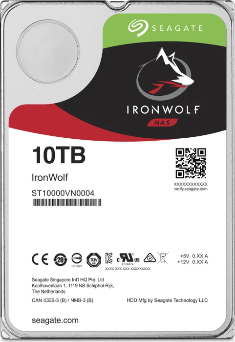 Seagate IronWolf NAS HDD 10TB, 24/7, 512e / 3.5" / SATA 6Gb/s