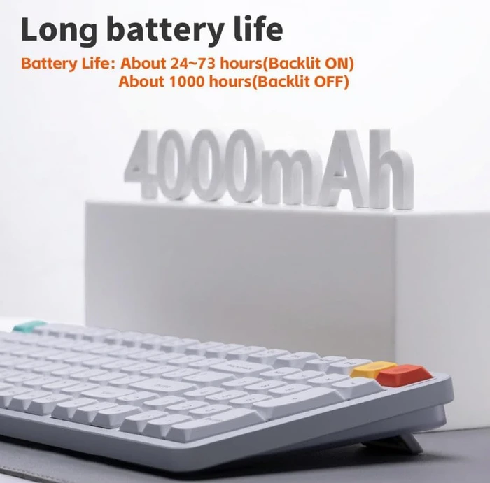 NuPhy Air100 V3 Mac/PC, Nova White, weiß/silber, hot-swap, Low-Profile Blush nano, USB/Bluetooth, DE