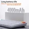 NuPhy Air100 V3 Mac/PC, Nova White, weiß/silber, hot-swap, Low-Profile Blush nano, USB/Bluetooth, DE Vorschaubild