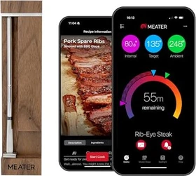 Apption Labs Meater Pro Bluetooth Fleisch-Thermometer walnut digital