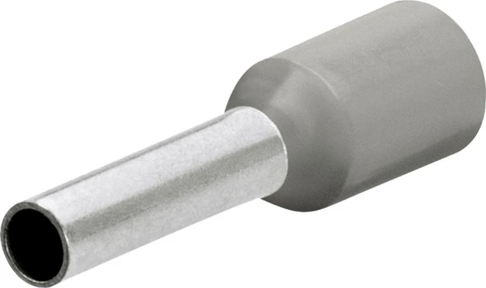 Knipex Aderendhülsen mit Kunststoffkragen 0.75mm² grau 200 Stück
