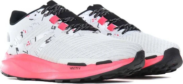 The North Face Vectiv Eminus white trail marker print/brilliant coral (Herren)