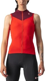 Castelli Solaris Trikot ärmellos red/bordeaux (Damen)
