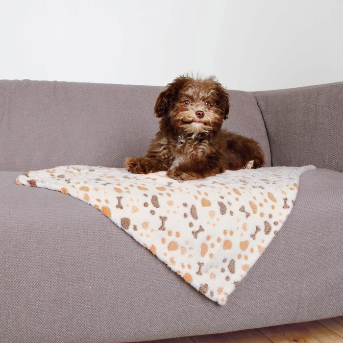 Trixie Decke Lingo, 75x50cm, weiß/beige