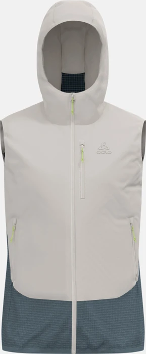 Odlo Ascent Wool Insulated Hybrid Weste silver cloud/dark slate (Herren)