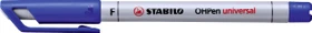STABILO OHPen universal wasserlöslich F blau, 10er-Pack