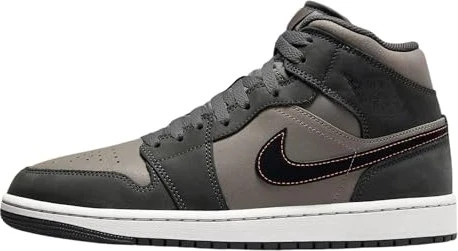 Nike Air Jordan 1 Mid SE night stadium/flat pewter/total orange/black (Herren)