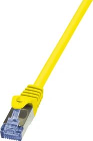 LogiLink PrimeLine Patchkabel, Cat6a, S/FTP, RJ-45/RJ-45, 10m, gelb