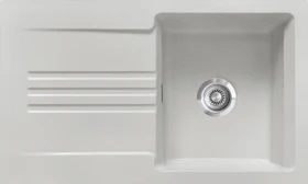 systemceram Kara 85 Einbau Becken reversibel alu